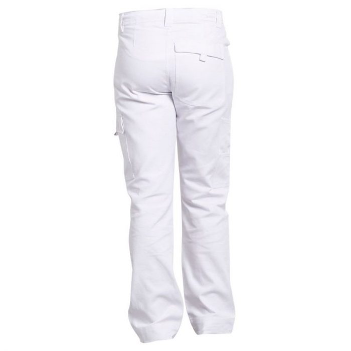 vetipro vente en ligne vetements pro pantalon coton avec poche genoux evo blanc 2pantalon travail blanc pbv 01ab