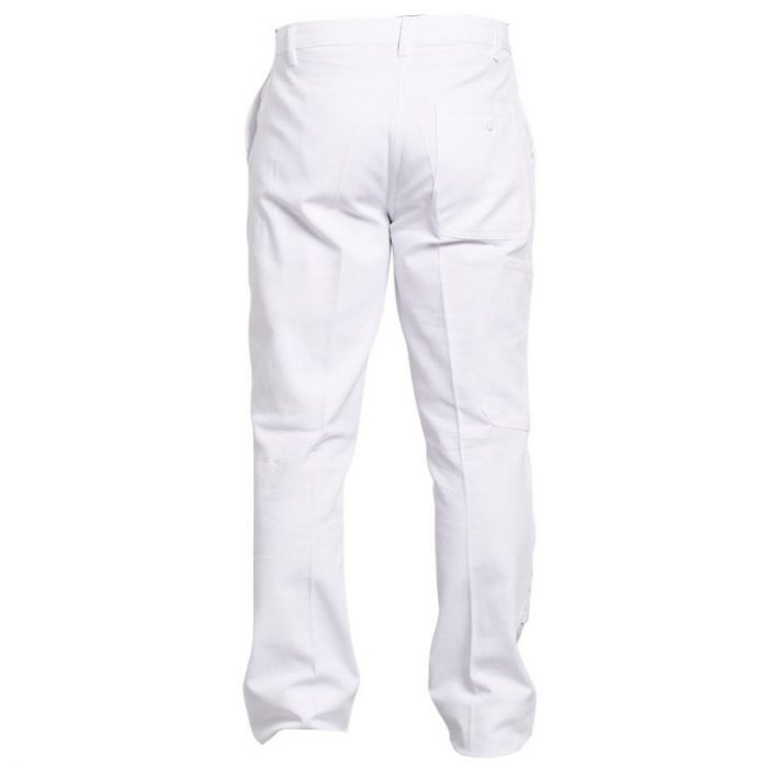 vetipro vente en ligne vetements pro pantalon coton blanc poches genoux 2pantalon de travail avec poches genoux 100 coton pbv