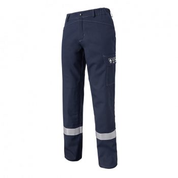 vetipro vente en ligne vetements pro pantalon techprotect bandes multirisques bleu navy pantalon genouilleres avec bandes techprotect