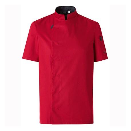 vetipro vente en ligne vetements pro veste de cuisine manches courtes shade anthracite 1 rouge vif veste shade manches courtes rouge