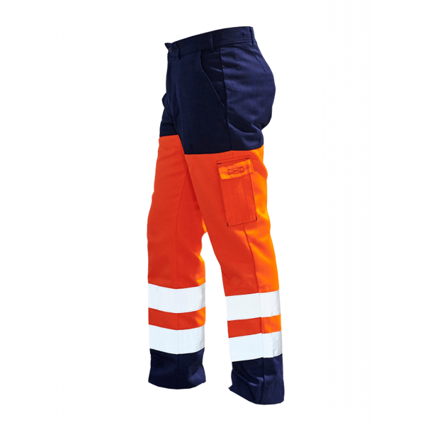 vetipro vente en ligne vetements pro pantalon haute visibilite en20471 0 orange fluobleu marine 04pantalon hv en20471 marine orange