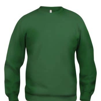 Sweat Shirt BASIC ROUNDNECK unisexe - VERT BOUTEILLE, S