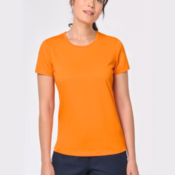 Tee-Shirt à traitement antibactérien Femme  WK. Designed To Work