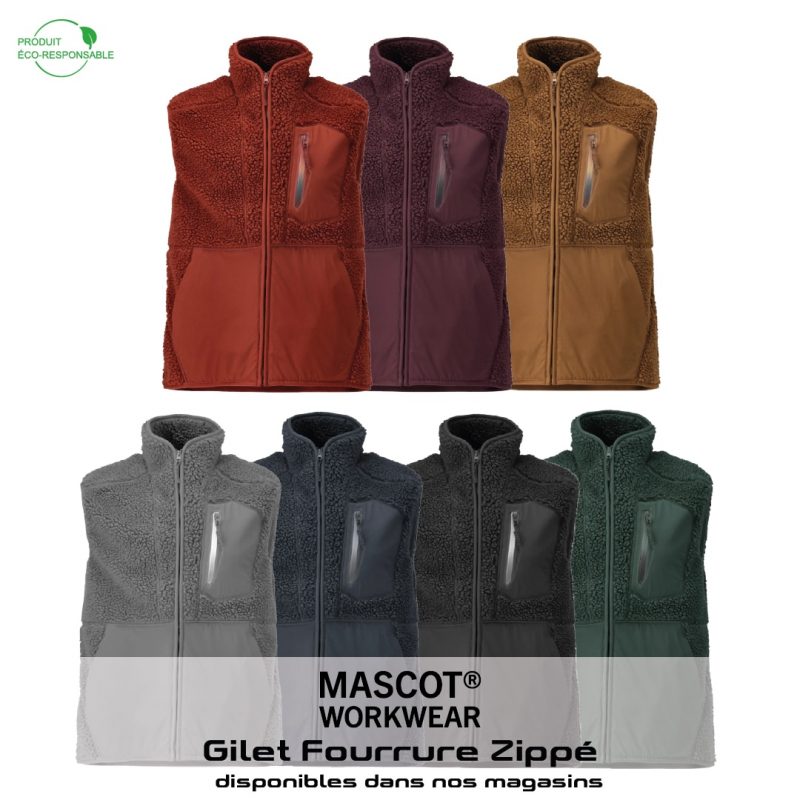 Poste_mascot_workwear_gilet_fourure Poste_mascot_workwear_gilet_fourure